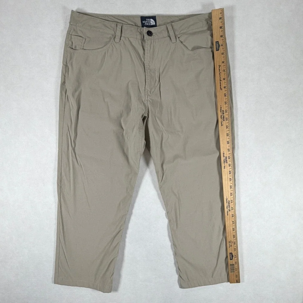 The North Face Mens 36x25 Motion Pants Tan Khaki Stretch Hiking Outdoor